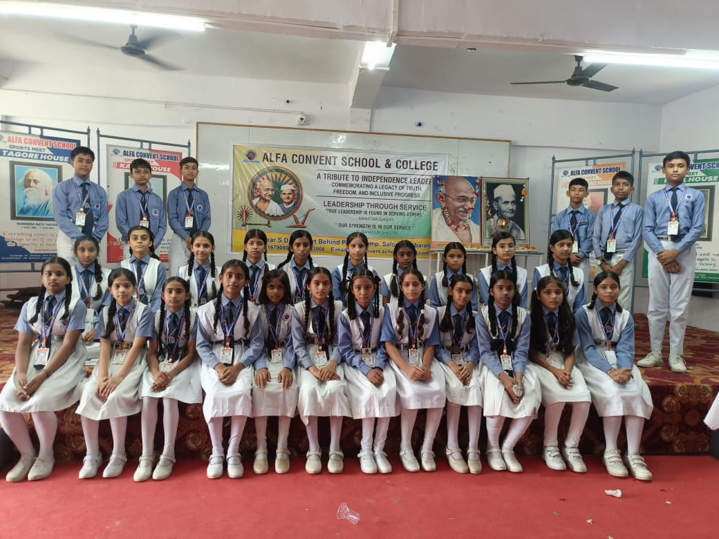 सत्य के पुजारी को याद किया, अल्फा कान्वेंट ने बापू को सलाम किया अल्फा कान्वेंट स्कूल एंड कॉलेज में महात्मा गांधी एवं लाल बहादुर शास्त्री जयंती कार्यक्रम का हुआ भव्य आयोजन
