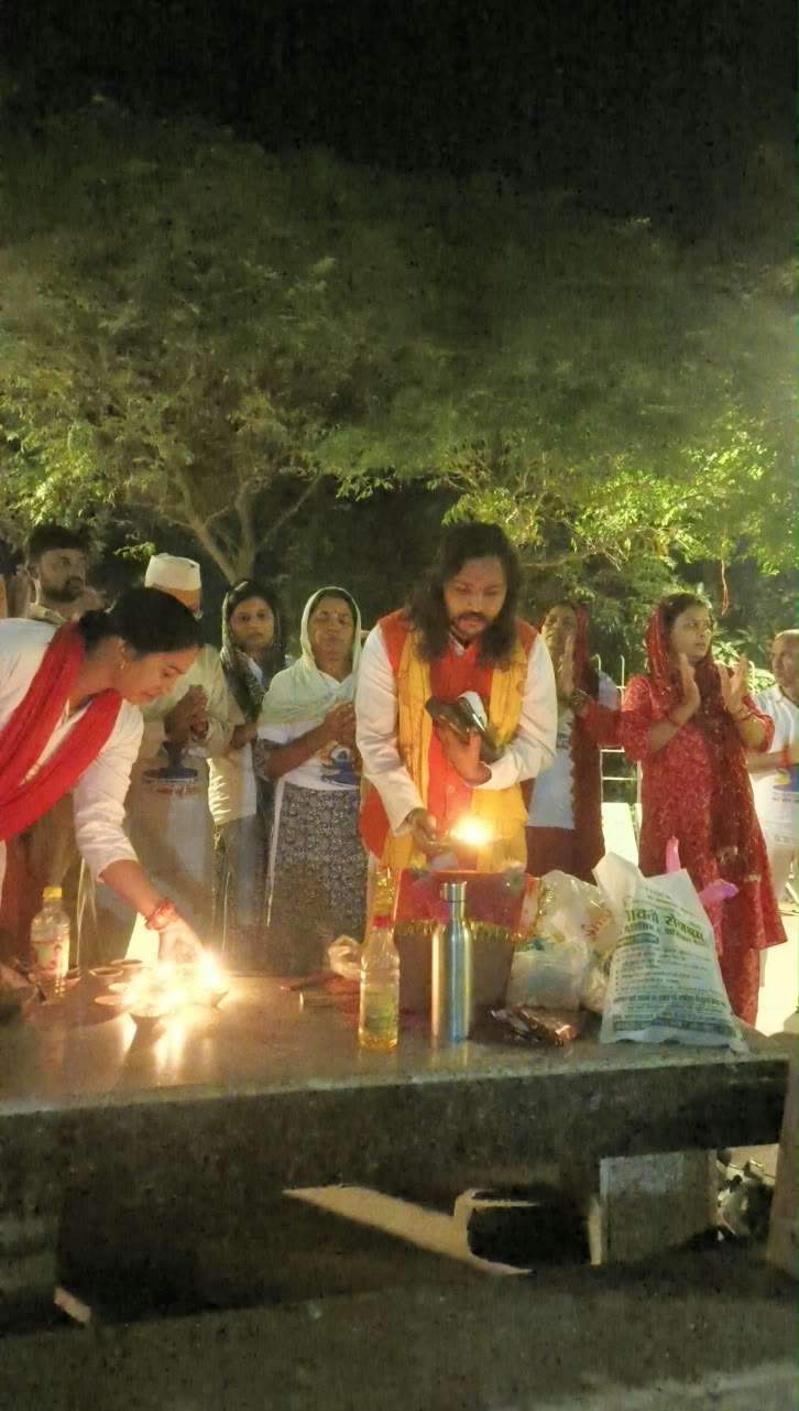नवरात्रि के सातवें दिन कराया गया योगाभ्यास